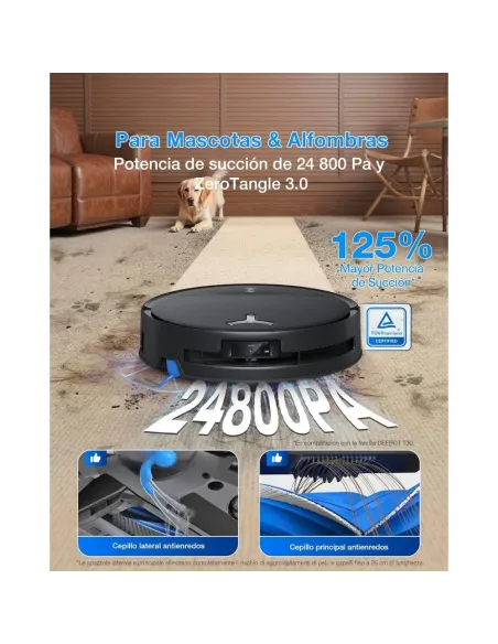 ECOVACS DEEBOT T80S: Robot Aspirador 24800Pa y Fregador