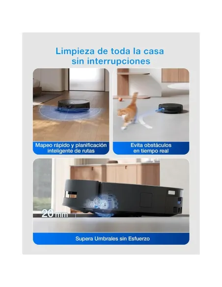 ECOVACS DEEBOT T80S: Robot Aspirador 24800Pa y Fregador