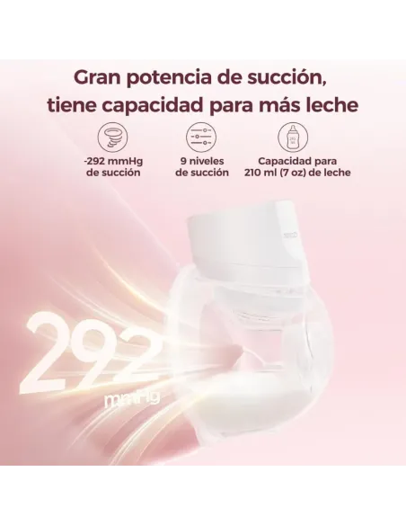 Momcozy S12 pro + tragbare elektrische Doppel-Milchpumpe, Weiß