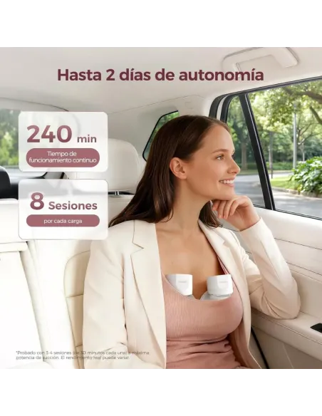 Momcozy S12 pro + tragbare elektrische Doppel-Milchpumpe, Weiß