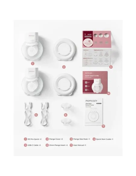 Momcozy S12 Pro + tragbare elektrische Milchpumpe