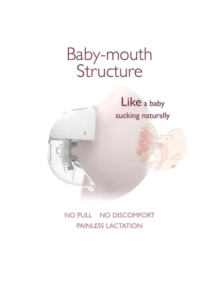 Momcozy M5 Smart tragbare elektrische Einzel-Milchpumpe Grau