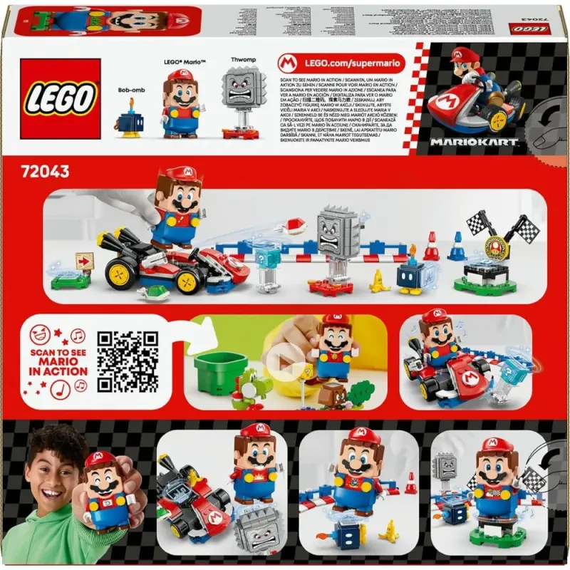 LEGO Mario interactivo y Kart estándar 72043 - Set Construcción