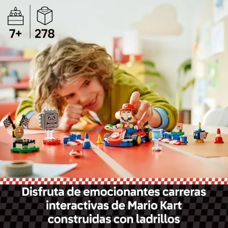 LEGO Mario interactivo y Kart estándar 72043 - Set Construcción