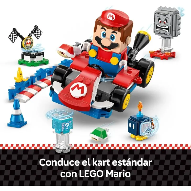 LEGO Mario interactivo y Kart estándar 72043 - Set Construcción