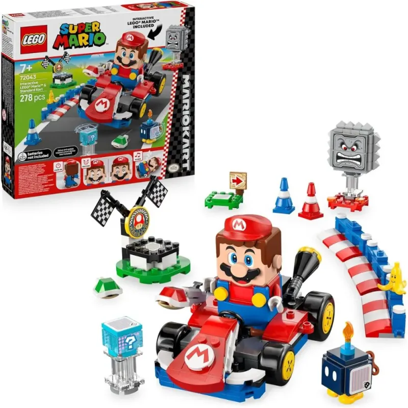 LEGO Mario interactivo y Kart estándar 72043 - Set Construcción