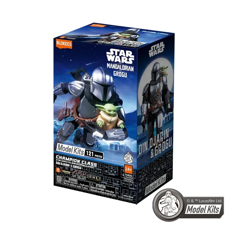 Blokees Mandalorian & Grogu Star Wars Champion Class