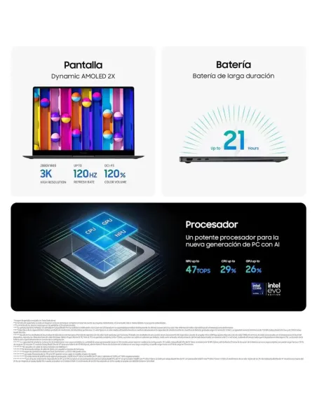 Samsung Galaxy Book5 Pro 14'' Core Ultra 7 16GB 1TB | Ultradelgado