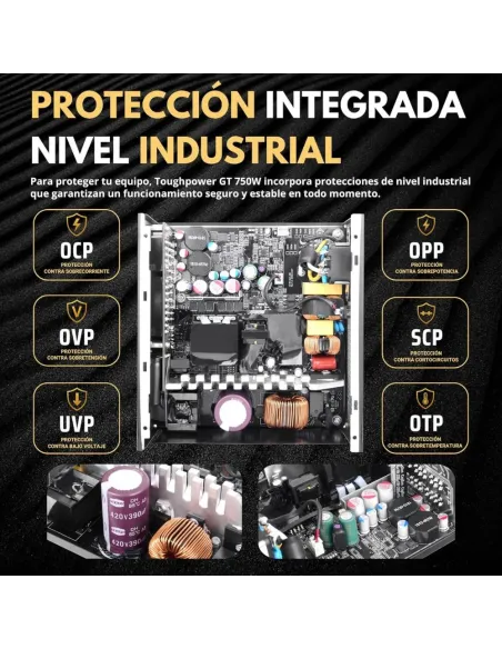 Thermaltake Toughpower GT 750W Fuente Alimentación Modular ATX 3.1 PCIe 5.1 80+ Gold Negro