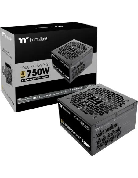 Thermaltake Toughpower GT 750W Fuente Alimentación Modular ATX 3.1 PCIe 5.1 80+ Gold Negro