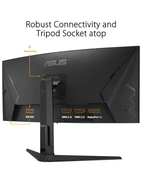 ASUS TUF Gaming VG34VQEL1A - Monitor Gaming Curvo de 34 Pulgadas, UWQHD, 100 Hz