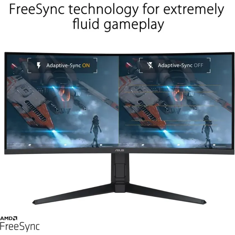 ASUS TUF Gaming VG34VQEL1A - Monitor Gaming Curvo de 34 Pulgadas, UWQHD, 100 Hz