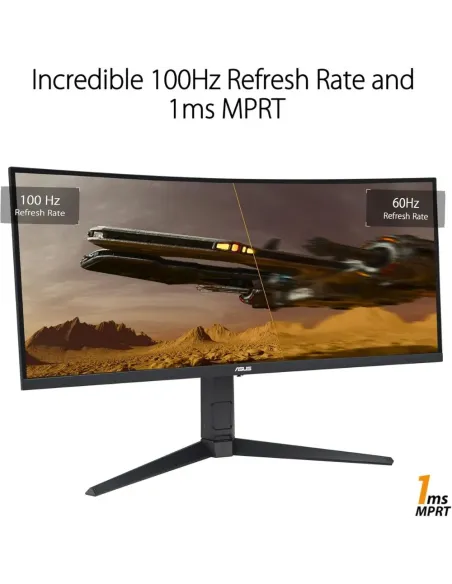ASUS TUF Gaming VG34VQEL1A - Monitor Gaming Curvo de 34 Pulgadas, UWQHD, 100 Hz
