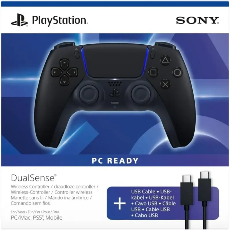Sony ​Dualsense Midnight Black + Cable USB para PC
