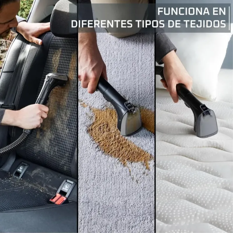 Rowenta Clean It – Aspirador de tapicerías con 2 botellas