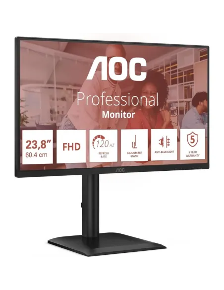 AOC 24E4U Monitor 24" FHD 120Hz IPS USB Hub Altura Ajustable