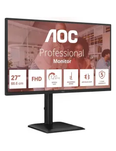 AOC 27E4U Monitor 27'' FHD IPS 120Hz 4ms HDR Altavoces USB Hub Altura Ajustable Negro