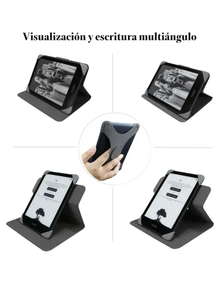 Funda Universal Desmontable para 6'' New Kindle 2024/2022, Kobo Nia/Clara 2E / Clara - Negro