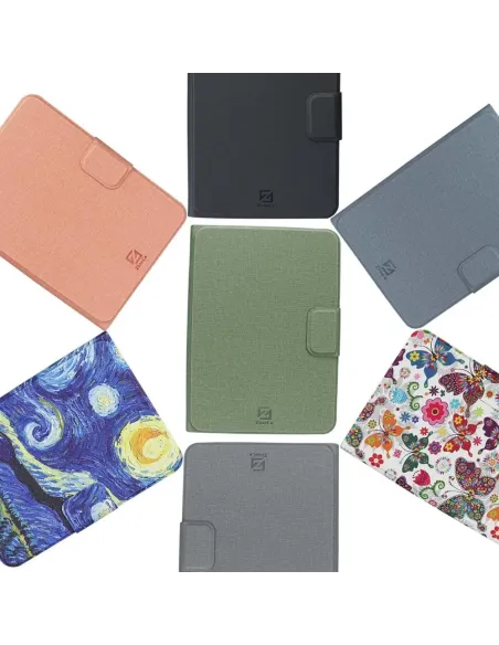 Funda Universal Desmontable para 6'' New Kindle 2024/2022, Kobo Nia/Clara 2E / Clara - Negro