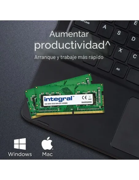 Integral Kit 16GB 2x8GB DDR4 SO-DIMM 2400MHz RAM Portátil Notebook MacBook