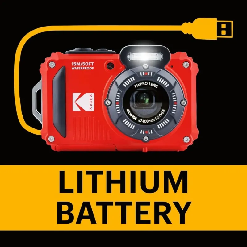 KAMERA KODAK WATERPROOF PIXPRO WPZ2 ROT