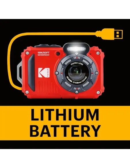 KAMERA KODAK WATERPROOF PIXPRO WPZ2 ROT