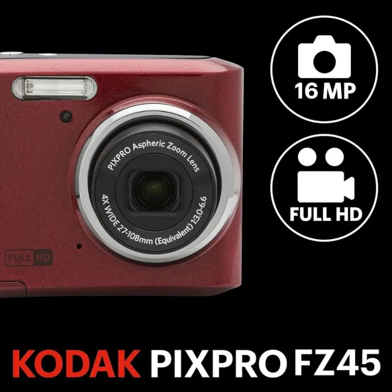CÁMARA KODAK FZ45WH ROJA