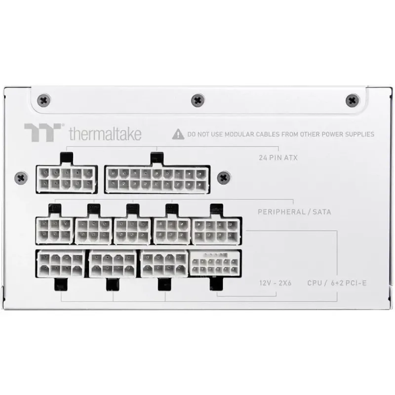 Thermaltake Toughpower GT 750W Fuente Alimentación Modular ATX 3.1 PCIe 5.1 80+ Gold Blanco