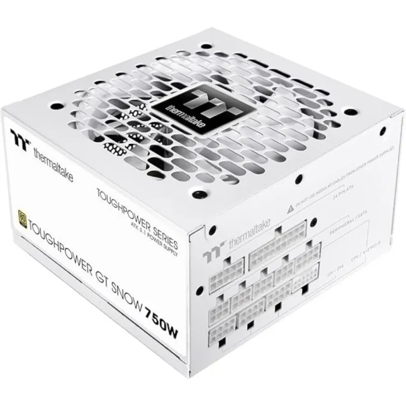 Thermaltake Toughpower GT 750W Fuente Alimentación Modular ATX 3.1 PCIe 5.1 80+ Gold Blanco