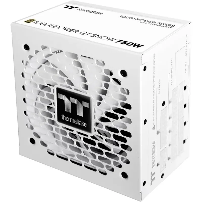 Thermaltake Toughpower GT 750W Fuente Alimentación Modular ATX 3.1 PCIe 5.1 80+ Gold Blanco