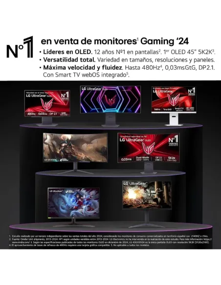 LG Ultragear Gaming 39GX90SA-W - 39'', OLED, WQHD, 240 Hz, 1ms, Curvo 800R