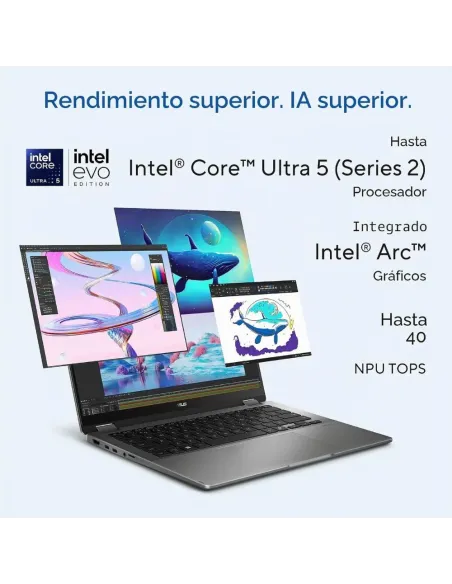 ASUS VivoBook 14 Flip OLED Copilot+ PC - Laptop 2en1 Core Ultra 7