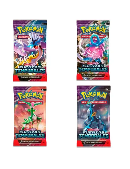 Pokémon JCC: Caja de sobres de mejora de Escarlata y Púrpura - Fuerzas Temporales