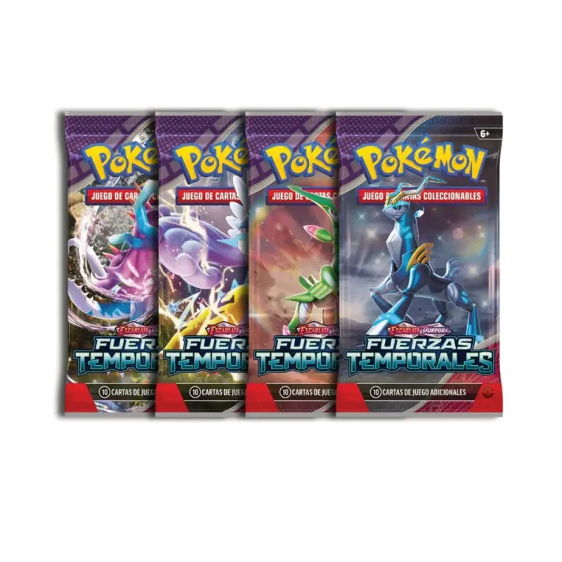 Pokémon JCC: Caja de sobres de mejora de Escarlata y Púrpura - Fuerzas Temporales
