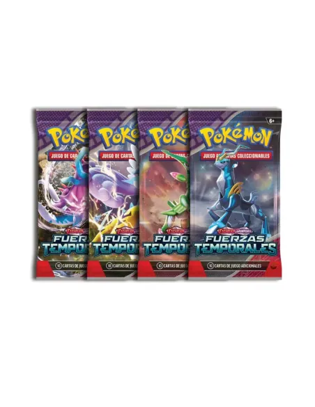 Pokémon JCC: Caja de sobres de mejora de Escarlata y Púrpura - Fuerzas Temporales