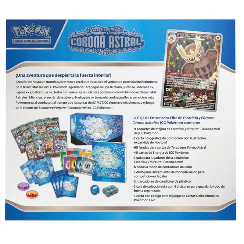 POKEMON TCG Stellar Crown Elite Trainer Box ES | 9 Sobres Booster
