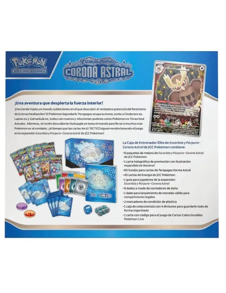 POKEMON TCG Stellar Crown Elite Trainer Box ES | 9 Sobres Booster