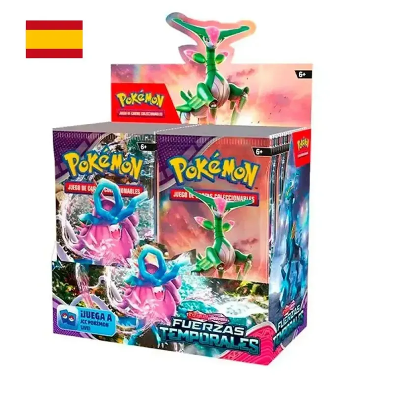 Pokémon JCC: Caja de sobres de mejora de Escarlata y Púrpura - Fuerzas Temporales