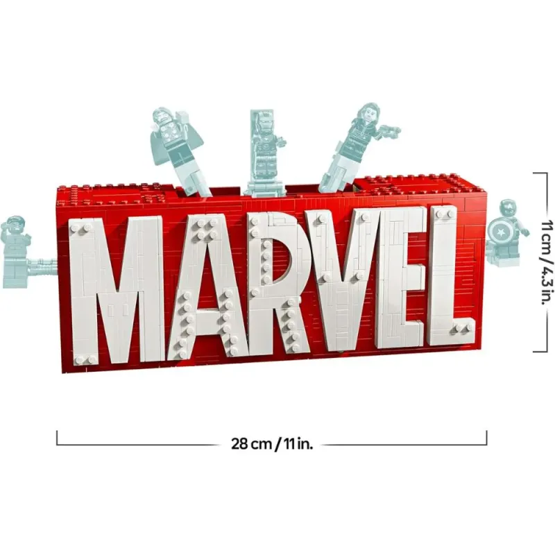 LEGO Marvel Logotipo y Minifiguras 76313 | 931 piezas