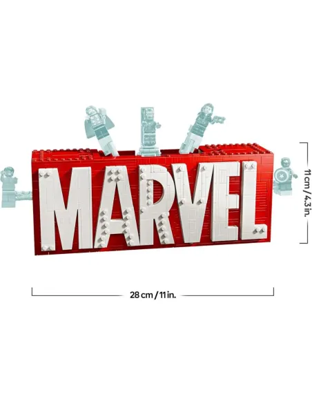LEGO Marvel Logotipo y Minifiguras 76313 | 931 piezas