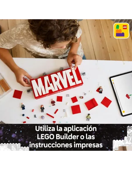 LEGO Marvel Logotipo y Minifiguras 76313 | 931 piezas