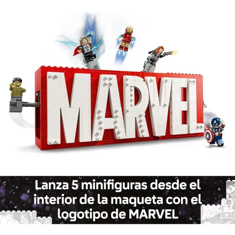 LEGO Marvel Logotipo y Minifiguras 76313 | 931 piezas