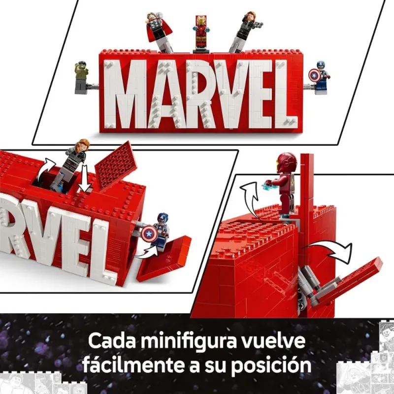 LEGO Marvel Logotipo y Minifiguras 76313 | 931 piezas