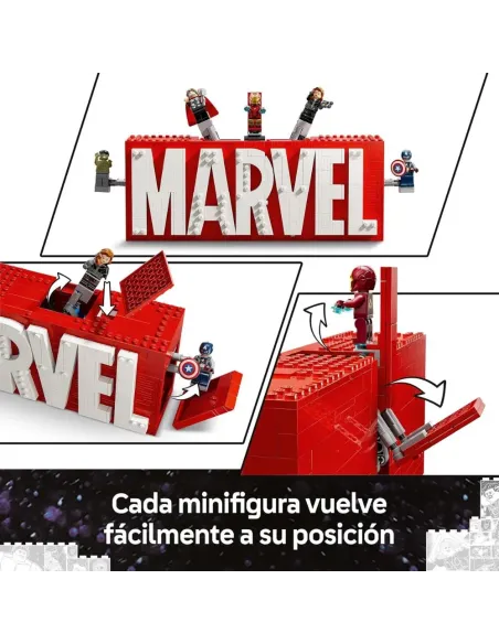 LEGO Marvel Logotipo y Minifiguras 76313 | 931 piezas