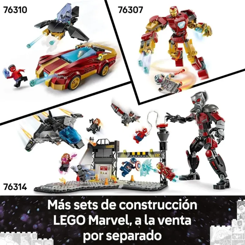 LEGO Marvel Logotipo y Minifiguras 76313 | 931 piezas