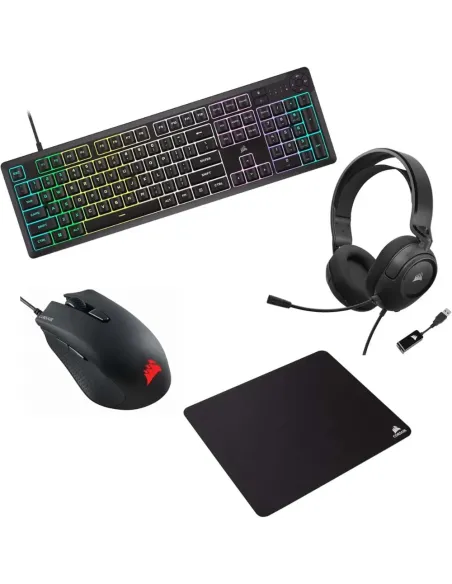 Corsair Gaming Bundle Corsair K55 CORE RGB + Corsair Harpoon RGB Pro + Corsair MM100 + Corsair HS35 v2
