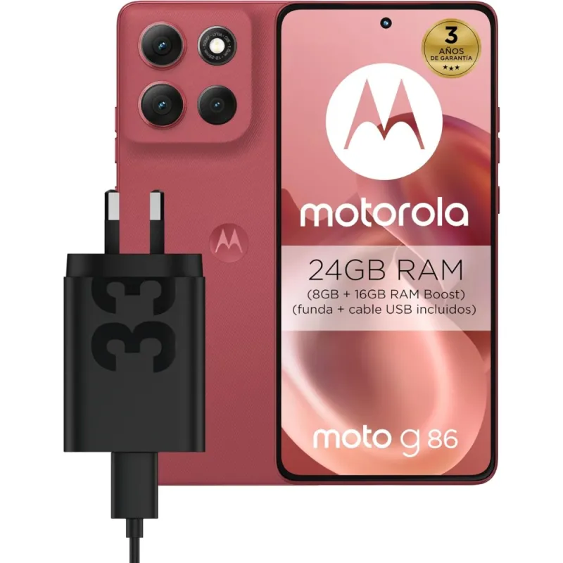 Motorola G86 8/256 Chrysanthemum 5G | Pantalla P-OLED 120Hz