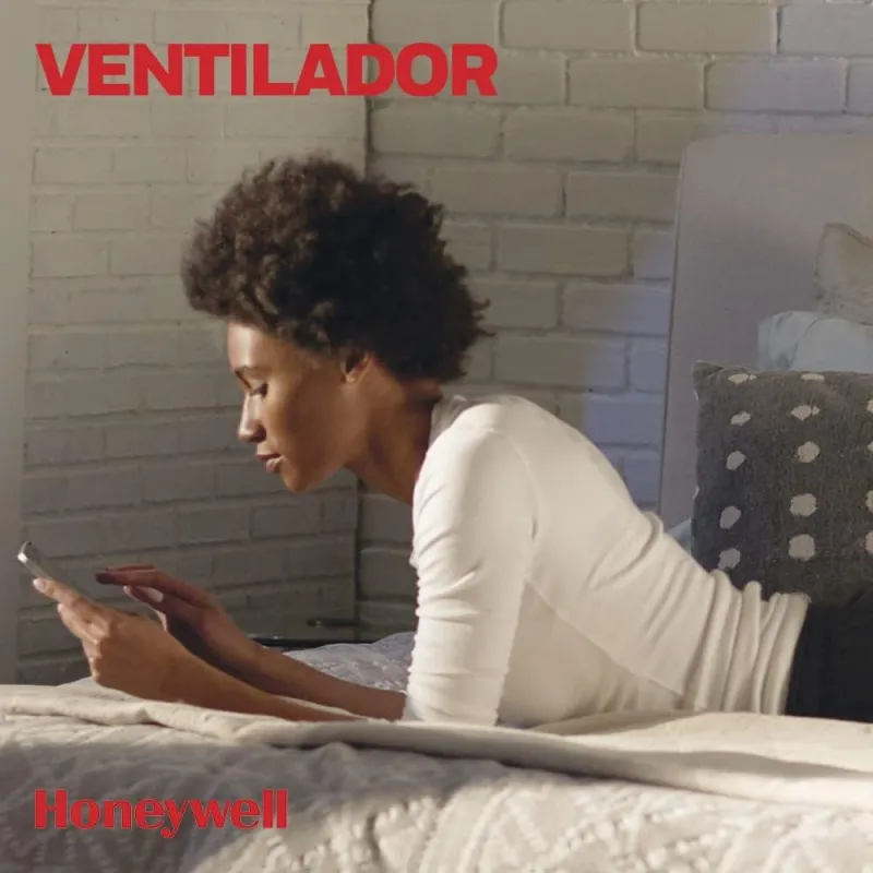 Ventilador de Sobremesa HONEYWELL HT354E, 35 W, 4 velocidades, Negro