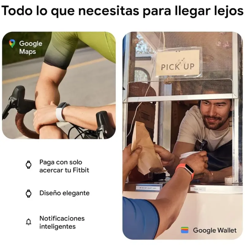 Fitbit Charge 6 Obsidian - Pulsera Actividad GPS Google