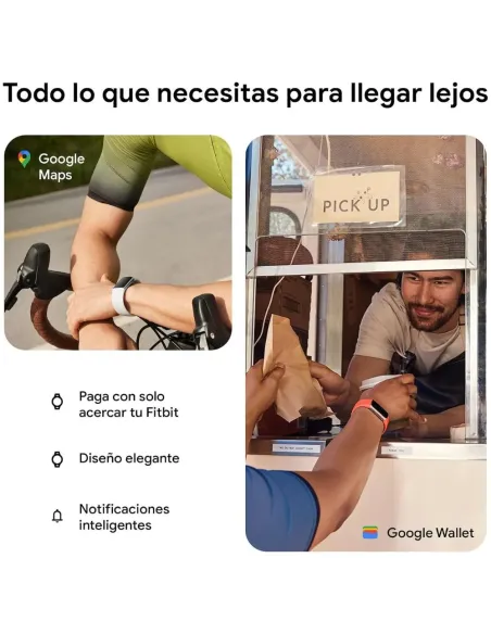 Fitbit Charge 6 Obsidian - Pulsera Actividad GPS Google